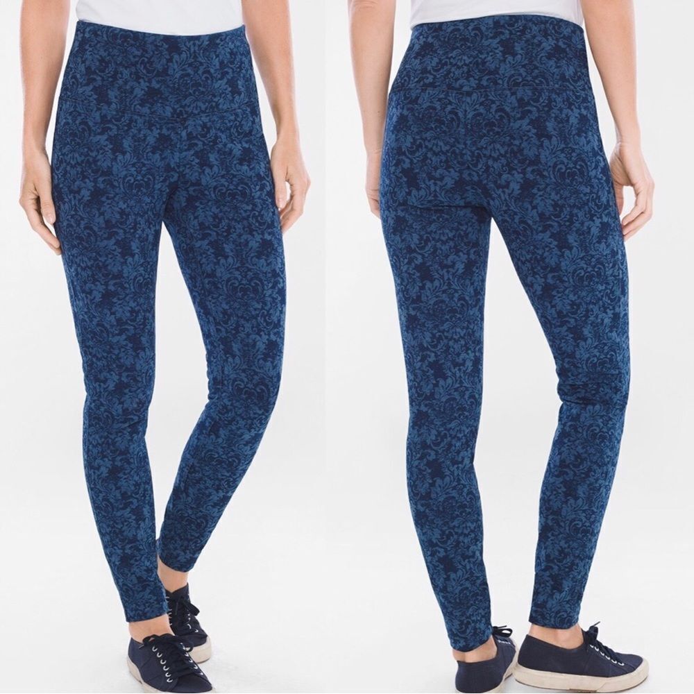 Chico’s Zenergy So Slimming Paisley Medallion‎ Leggings Womens 12P